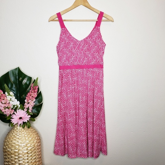 Boden Jemma Jersey Dress Pink & White - Picture 5 of 6